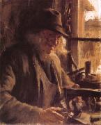 Anders Zorn Boslanders oil painting